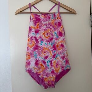 Girls XL Tie-Dye Swimsuit Speedo One Piece
